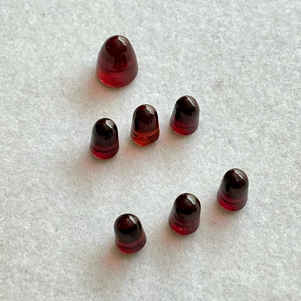 Almandine Garnet Designer Bullet Cut 5 Star Cabochons - c 10.5 tcw - Sold By Lot